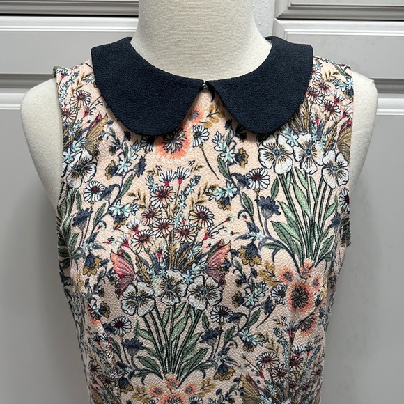 LC Lauren Conrad Floral Dress with Navy Collar - Picture 2 of 11
